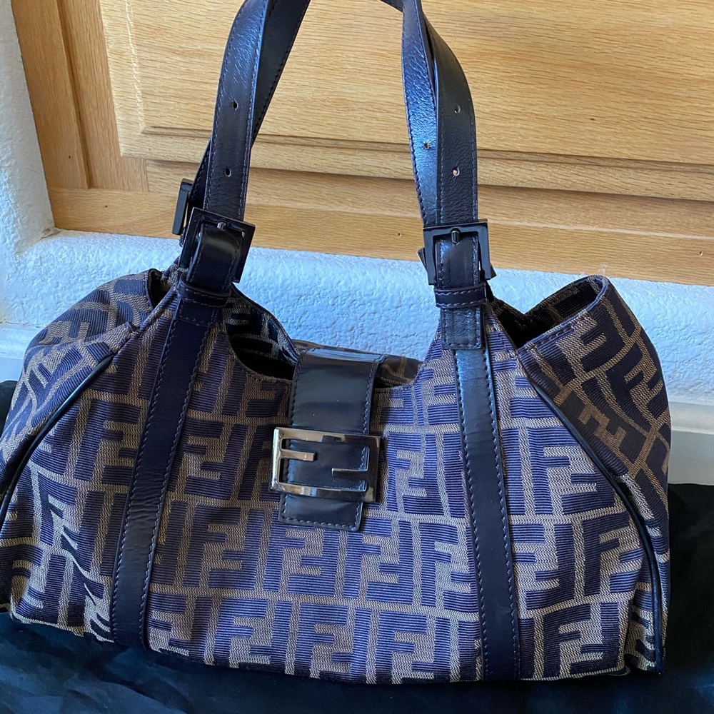 Authentic Fendi Zucca Shoulder Bag
